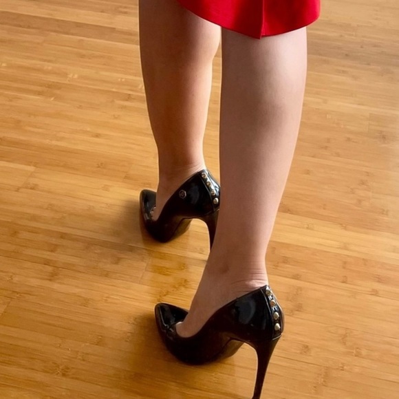 Woman shoes high heels 9.5 US 
40 EU black PHILIPP PLEIN  VGEC made in Italy EUC - Picture 5 of 16